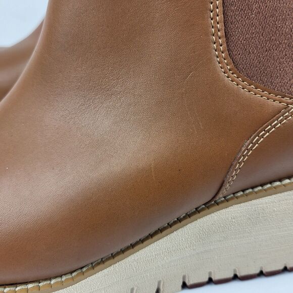 Cole Haan Zerogrand City Wedge Chelsea Boots British Tan Women’s Size 10.5 B - Picture 5 of 15